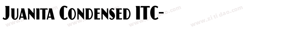 Juanita Condensed ITC字体转换